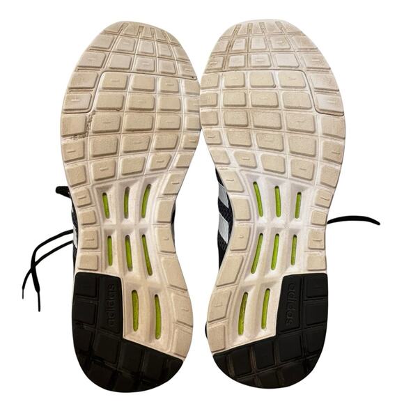 Adidas Cloudfoam Black Gray and White Running Shoes Men's Size 9 - Picture 2 of 7